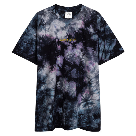 "BLND LOVE" Oversized tie-dye t-shirt